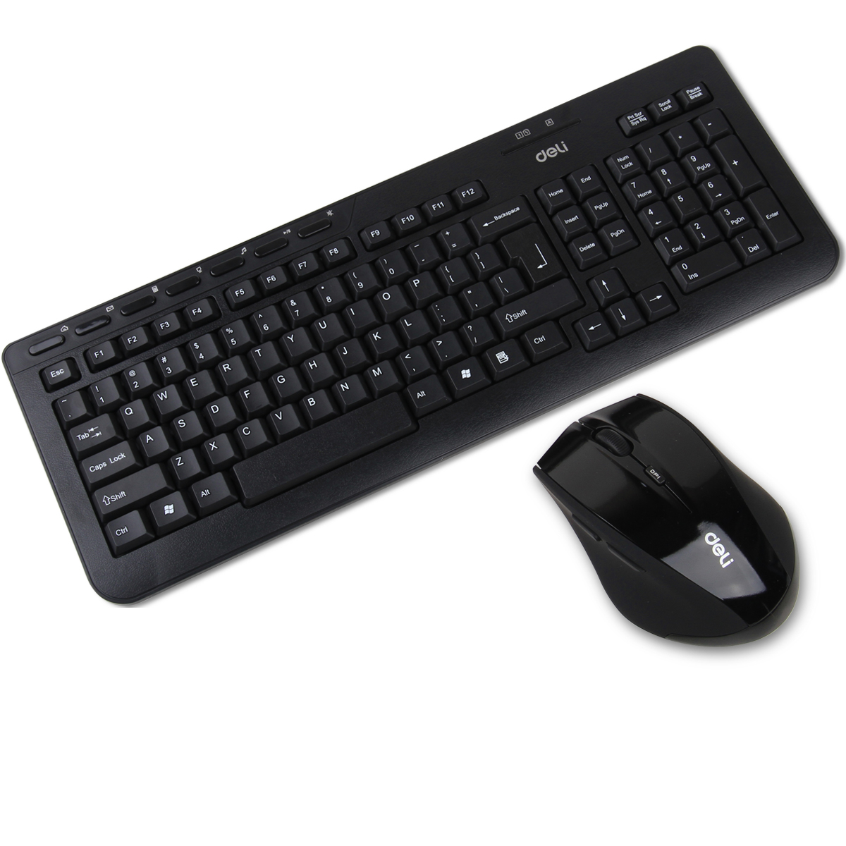 得力（deli） 3729 电脑键盘鼠标套装 黑色
