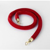 礼宾绳 1.5米红绒绳  金钩