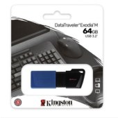 金士顿（Kingston）64GB USB3.2 Gen 1 U盘 DTXM 滑盖设计 多彩时尚（蓝色）